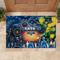 NAIDOC Week 2025 Cats Football Rubber Doormat Aboriginal Dot Painting