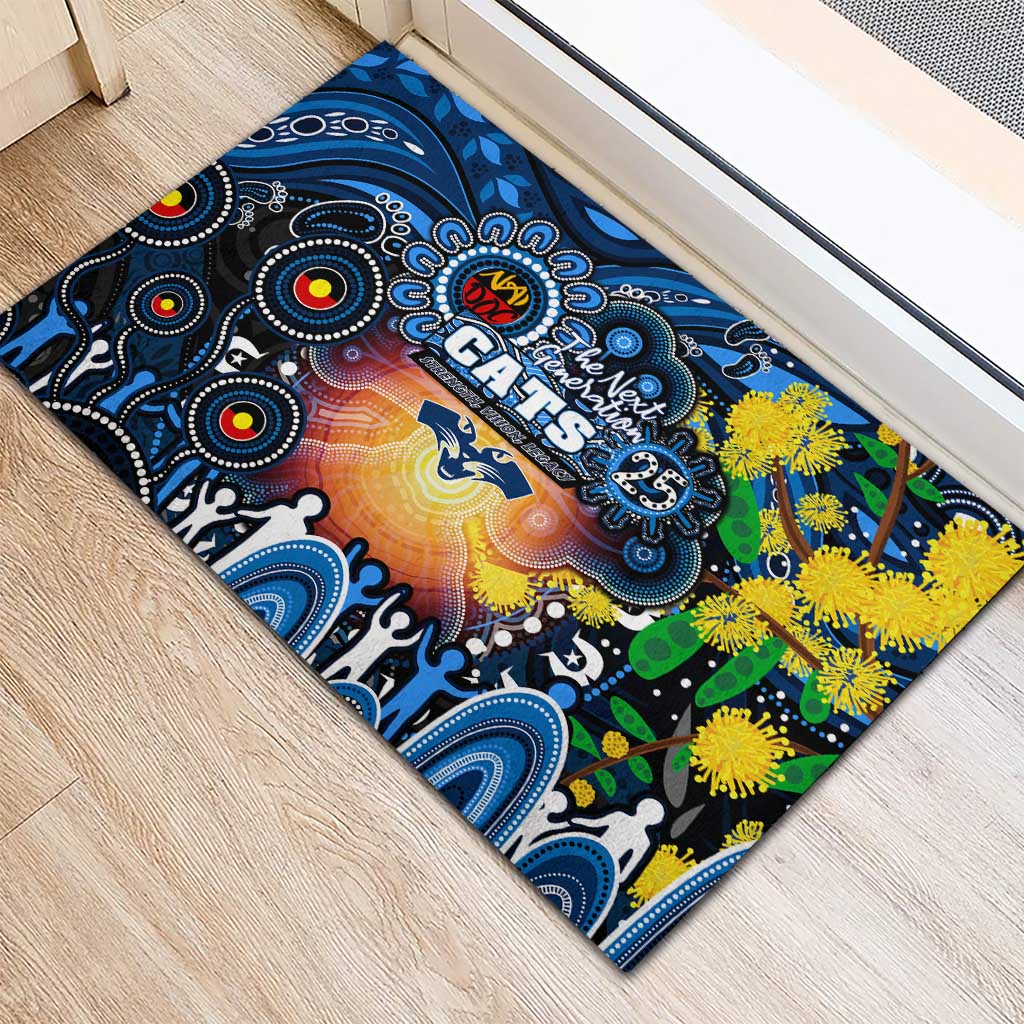 NAIDOC Week 2025 Cats Football Rubber Doormat Aboriginal Dot Painting