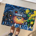 NAIDOC Week 2025 Cats Football Rubber Doormat Aboriginal Dot Painting
