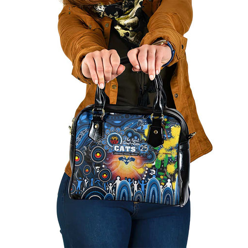NAIDOC Week 2025 Cats Football Shoulder Handbag Aboriginal Dot Painting