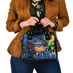 NAIDOC Week 2025 Cats Football Shoulder Handbag Aboriginal Dot Painting