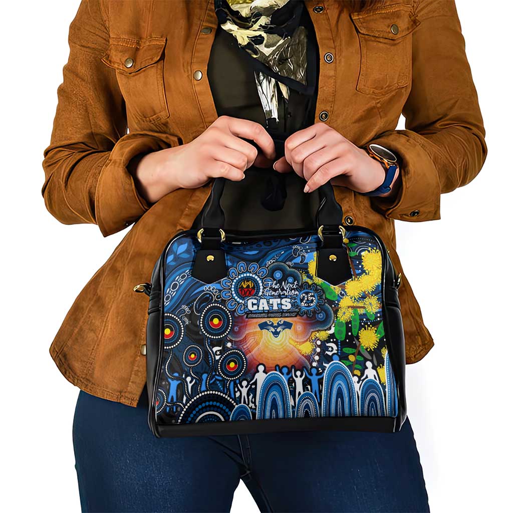 NAIDOC Week 2025 Cats Football Shoulder Handbag Aboriginal Dot Painting