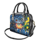 NAIDOC Week 2025 Cats Football Shoulder Handbag Aboriginal Dot Painting