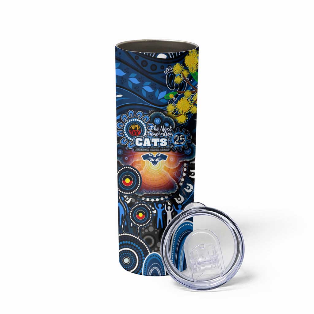 NAIDOC Week 2025 Cats Football Skinny Tumbler Aboriginal Dot Painting