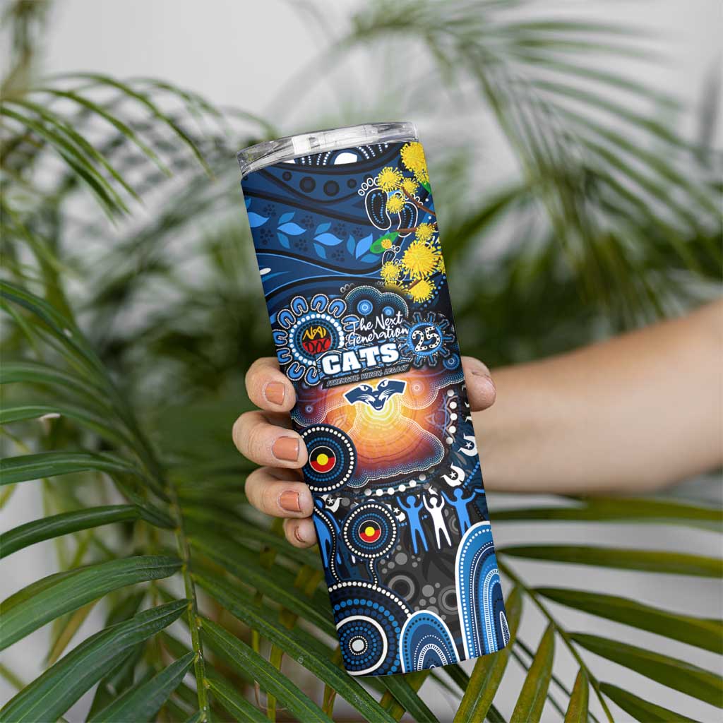 NAIDOC Week 2025 Cats Football Skinny Tumbler Aboriginal Dot Painting