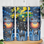 NAIDOC Week 2025 Cats Football Skinny Tumbler Aboriginal Dot Painting