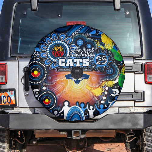 NAIDOC Week 2025 Cats Football Spare Tire Cover Aboriginal Dot Painting