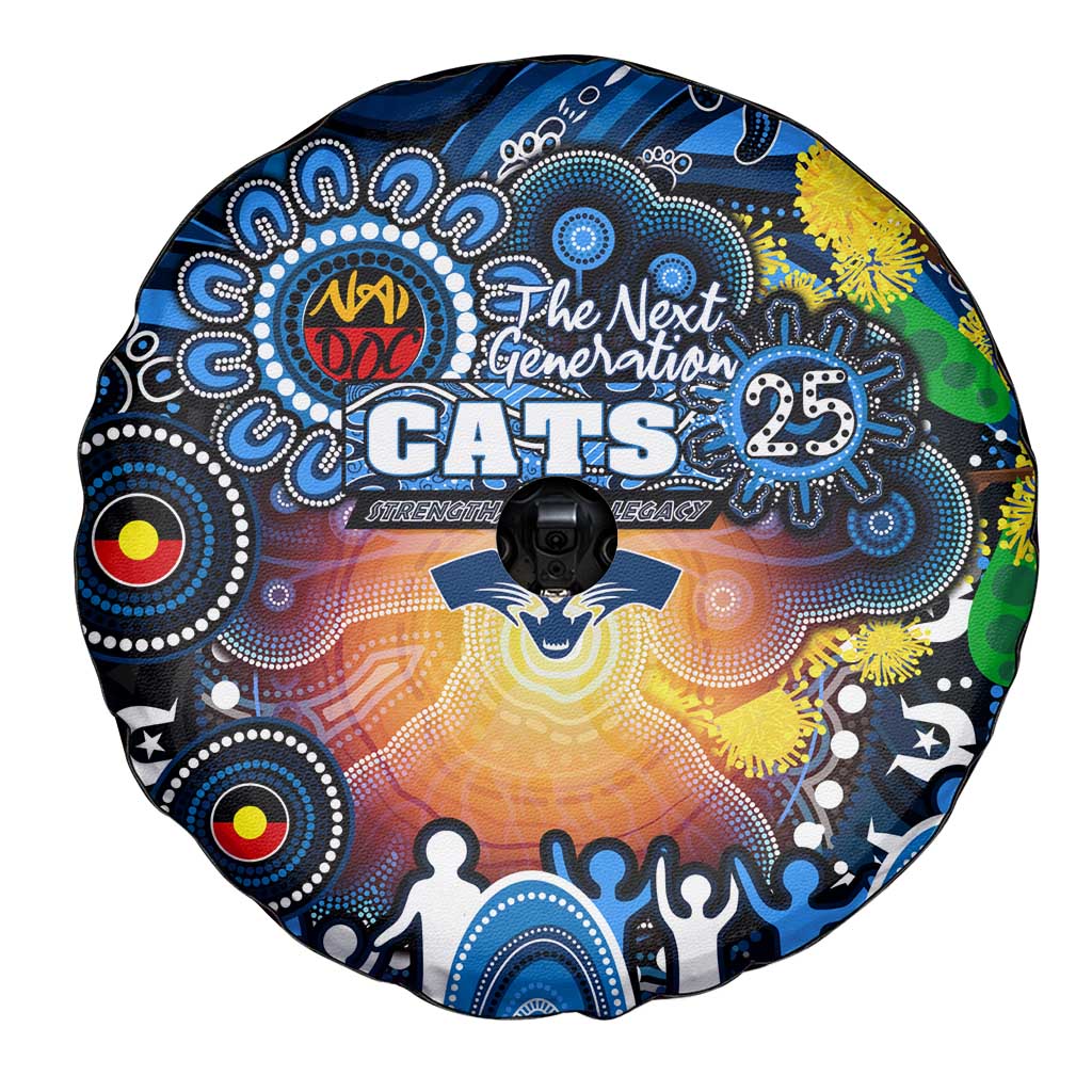 NAIDOC Week 2025 Cats Football Spare Tire Cover Aboriginal Dot Painting