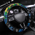NAIDOC Week 2025 Cats Football Steering Wheel Cover Aboriginal Dot Painting