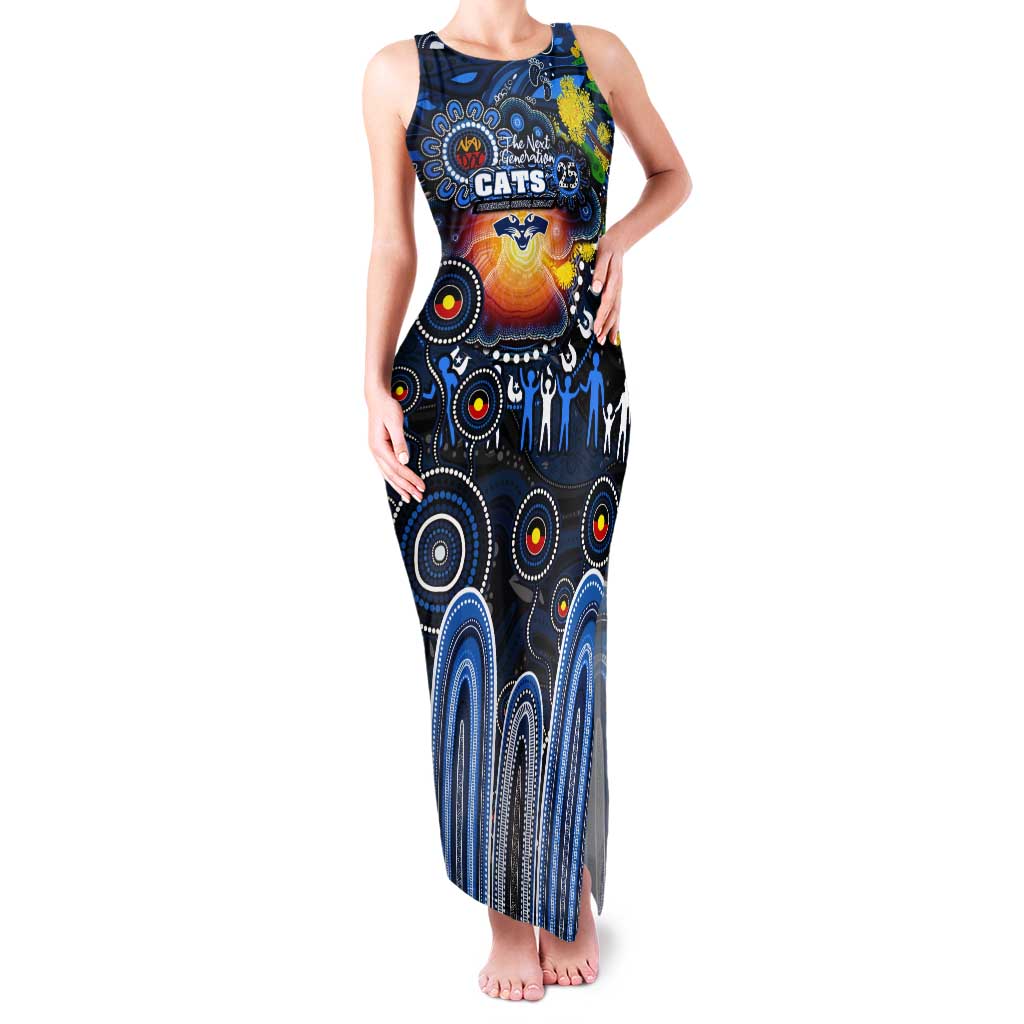 Personalised NAIDOC Week 2025 Cats Football Tank Maxi Dress Aboriginal Dot Painting