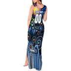 Personalised NAIDOC Week 2025 Cats Football Tank Maxi Dress Aboriginal Dot Painting