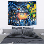 NAIDOC Week 2025 Cats Football Tapestry Aboriginal Dot Painting