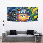 NAIDOC Week 2025 Cats Football Tapestry Aboriginal Dot Painting