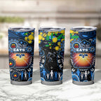 NAIDOC Week 2025 Cats Football Tumbler Cup Aboriginal Dot Painting