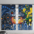 NAIDOC Week 2025 Cats Football Window Curtain Aboriginal Dot Painting