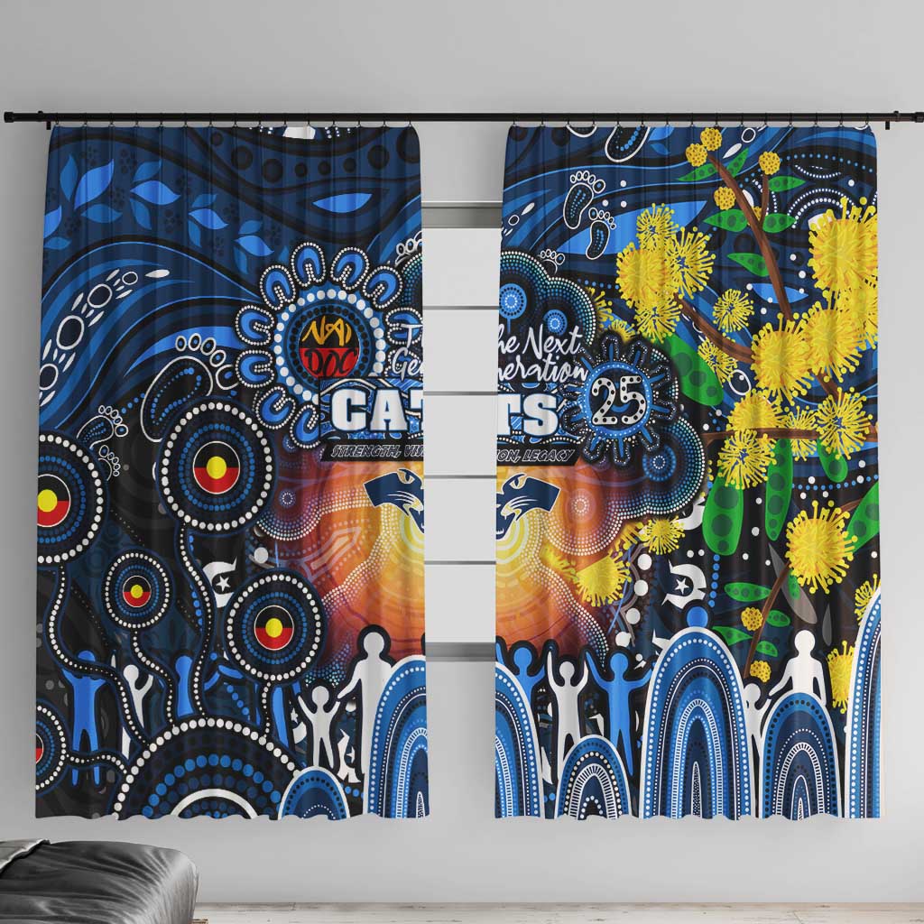 NAIDOC Week 2025 Cats Football Window Curtain Aboriginal Dot Painting