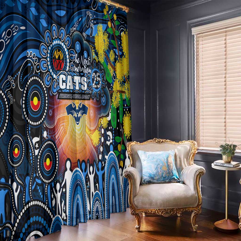 NAIDOC Week 2025 Cats Football Window Curtain Aboriginal Dot Painting