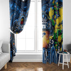 NAIDOC Week 2025 Cats Football Window Curtain Aboriginal Dot Painting