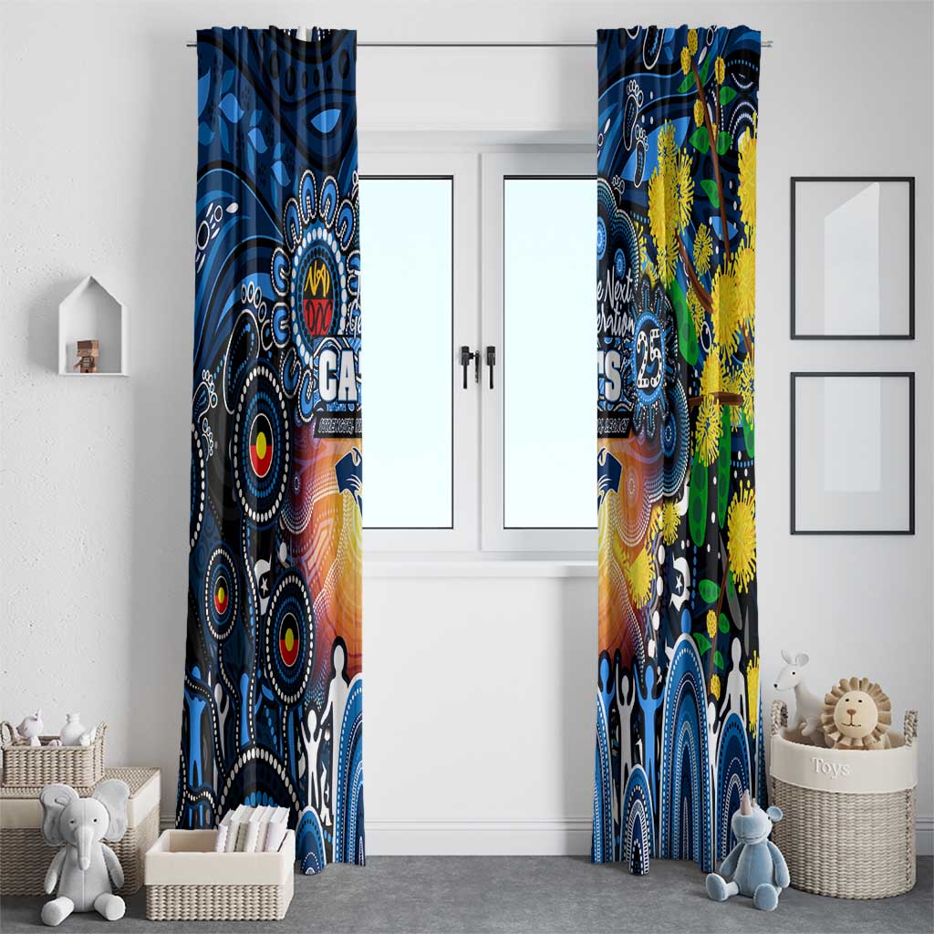 NAIDOC Week 2025 Cats Football Window Curtain Aboriginal Dot Painting