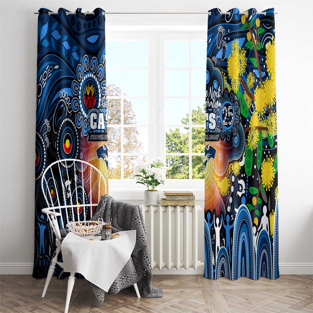 NAIDOC Week 2025 Cats Football Window Curtain Aboriginal Dot Painting