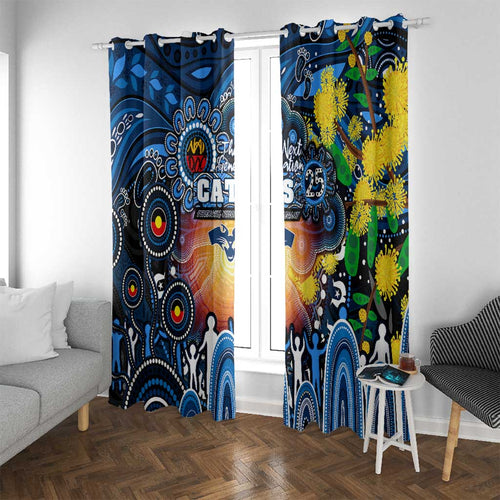 NAIDOC Week 2025 Cats Football Window Curtain Aboriginal Dot Painting