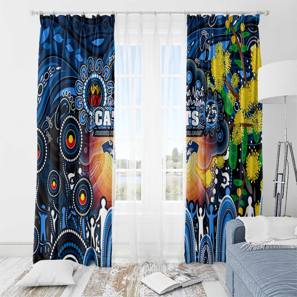 NAIDOC Week 2025 Cats Football Window Curtain Aboriginal Dot Painting