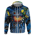 Personalised NAIDOC Week 2025 Cats Football Zip Hoodie Aboriginal Dot Painting