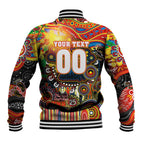 Personalised NAIDOC Week 2025 Suns Football Baseball Jacket Aboriginal Dot Painting