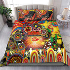 NAIDOC Week 2025 Suns Football Bedding Set Aboriginal Dot Painting