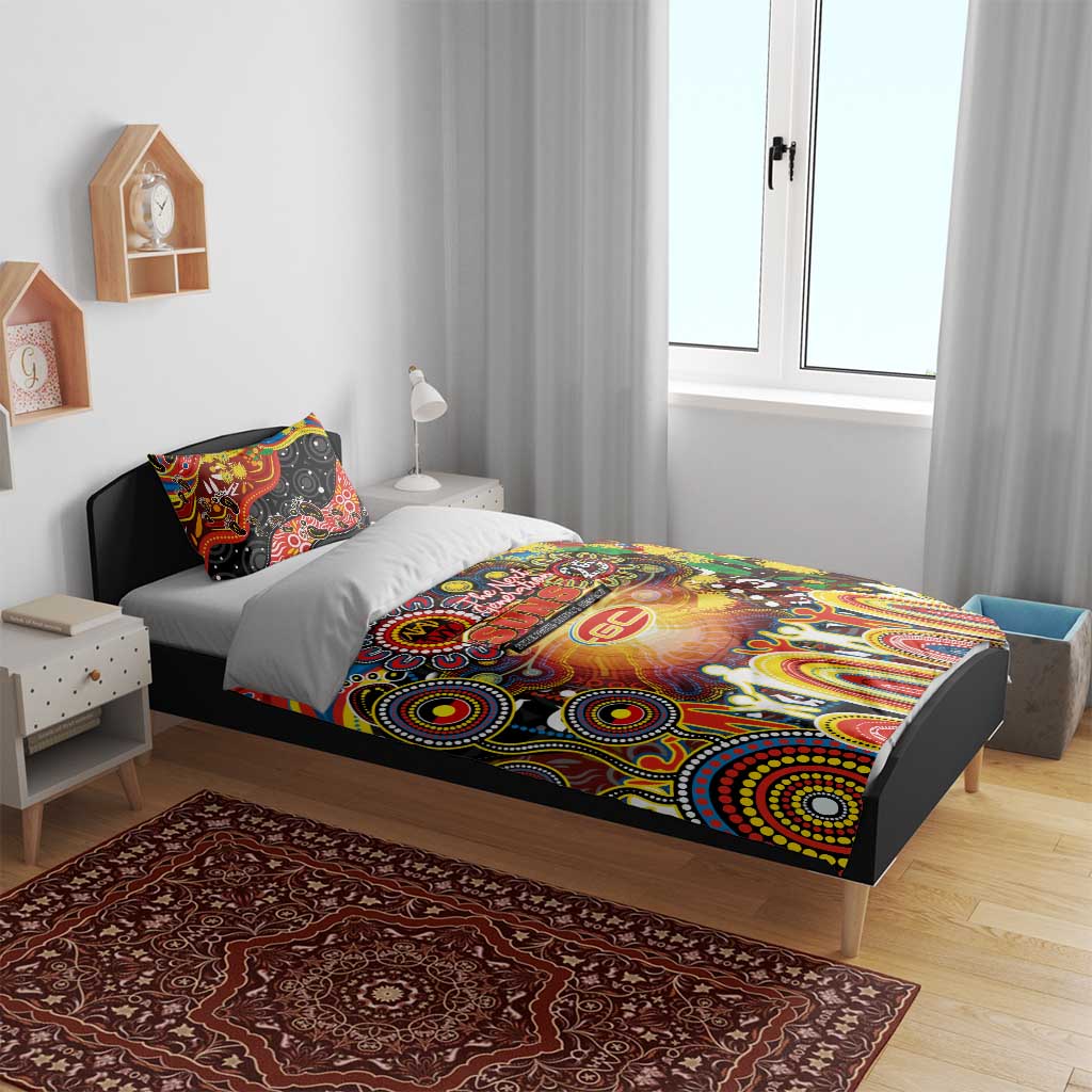 NAIDOC Week 2025 Suns Football Bedding Set Aboriginal Dot Painting