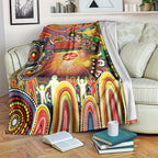 NAIDOC Week 2025 Suns Football Blanket Aboriginal Dot Painting