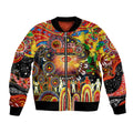 Personalised NAIDOC Week 2025 Suns Football Bomber Jacket Aboriginal Dot Painting