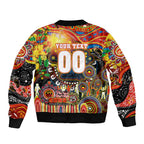 Personalised NAIDOC Week 2025 Suns Football Bomber Jacket Aboriginal Dot Painting
