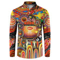 Personalised NAIDOC Week 2025 Suns Football Button Sweatshirt Aboriginal Dot Painting