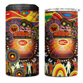 NAIDOC Week 2025 Suns Football 4 in 1 Can Cooler Tumbler Aboriginal Dot Painting