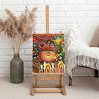 NAIDOC Week 2025 Suns Football Canvas Wall Art Aboriginal Dot Painting