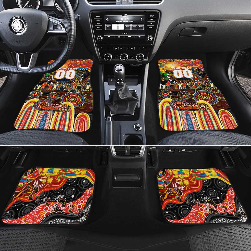 NAIDOC Week 2025 Suns Football Car Mats Aboriginal Dot Painting