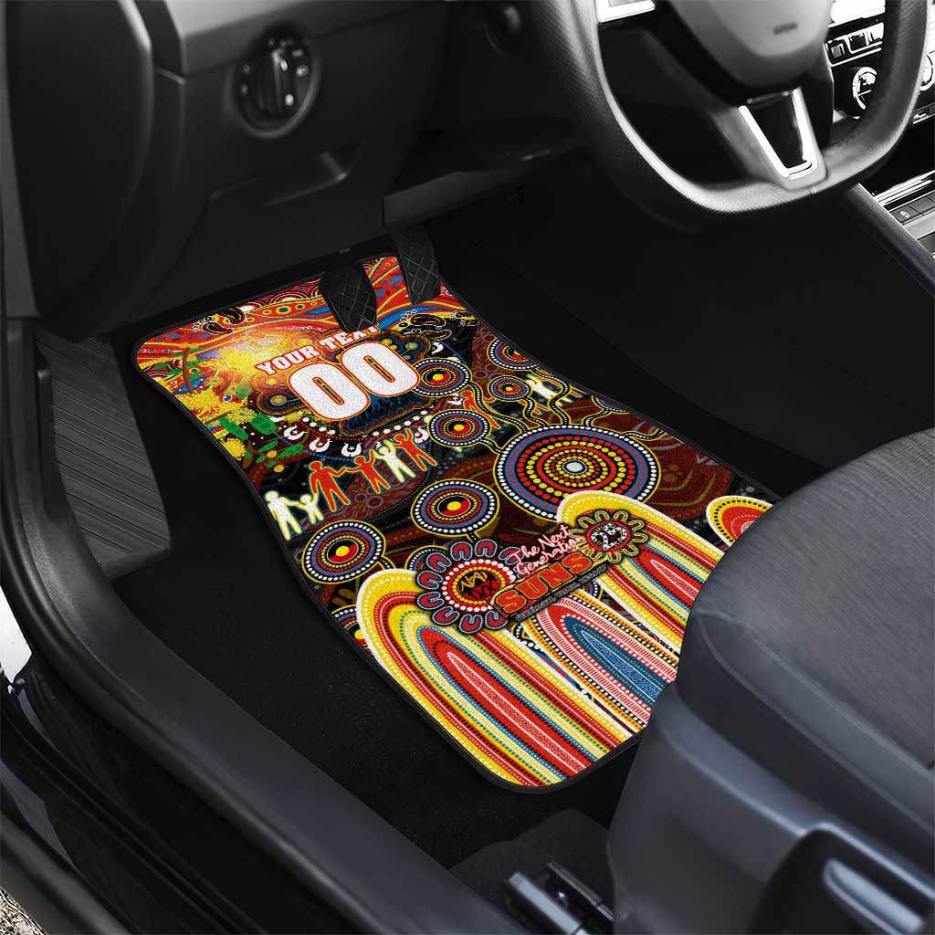 NAIDOC Week 2025 Suns Football Car Mats Aboriginal Dot Painting