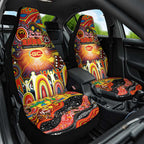 NAIDOC Week 2025 Suns Football Car Seat Cover Aboriginal Dot Painting
