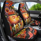 NAIDOC Week 2025 Suns Football Car Seat Cover Aboriginal Dot Painting