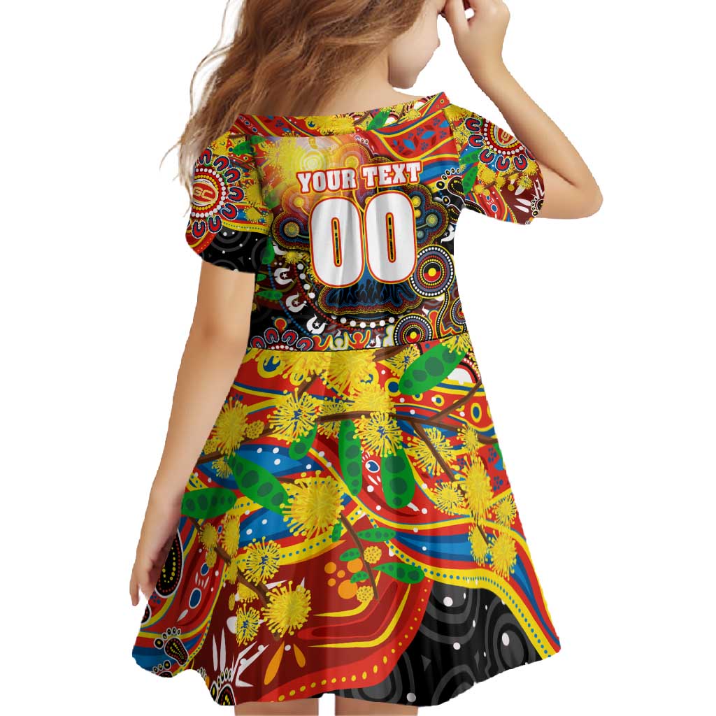Personalised NAIDOC Week 2025 Suns Football Family Matching Off Shoulder Maxi Dress and Hawaiian Shirt Aboriginal Dot Painting