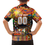 Personalised NAIDOC Week 2025 Suns Football Family Matching Tank Maxi Dress and Hawaiian Shirt Aboriginal Dot Painting