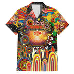Personalised NAIDOC Week 2025 Suns Football Family Matching Tank Maxi Dress and Hawaiian Shirt Aboriginal Dot Painting
