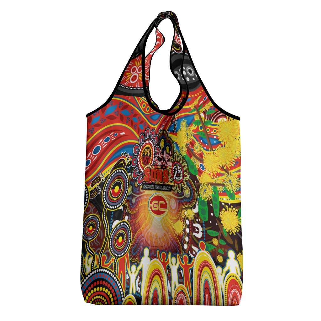 NAIDOC Week 2025 Suns Football Grocery Bag Aboriginal Dot Painting