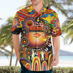 Personalised NAIDOC Week 2025 Suns Football Hawaiian Shirt Aboriginal Dot Painting