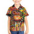 Personalised NAIDOC Week 2025 Suns Football Kid Hawaiian Shirt Aboriginal Dot Painting