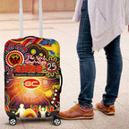 NAIDOC Week 2025 Suns Football Luggage Cover Aboriginal Dot Painting