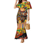 Personalised NAIDOC Week 2025 Suns Football Mermaid Dress Aboriginal Dot Painting