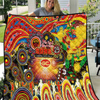 NAIDOC Week 2025 Suns Football Quilt Aboriginal Dot Painting