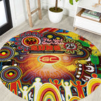 NAIDOC Week 2025 Suns Football Round Carpet Aboriginal Dot Painting